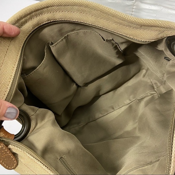 BOHO CANVAS Tote with patchwork leather detailed strap with grommets - Picture 11 of 11